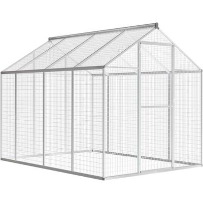 Außenvoliere Aluminium 178x242x192 cm Vidaxl