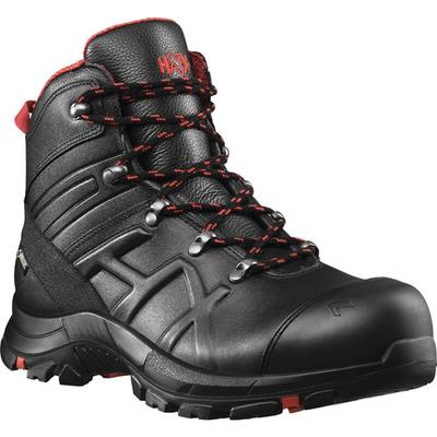 Haix - Sicherheitsstiefel be Safety 54 Mid Größe 8,5 (42,5) schwarz/rot S3 hro hi ci wr src esd en