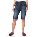 G-STAR RAW Damen 3301 High waist Straight Ripped Shorts, Blau (dk aged D10121-8973-89), 26