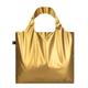 METALLIC, Matt Gold. Bag: LOQI BAG: Ich wiege 55 g. Ich kann 20 kg tragen. Ich bin wasserabweisend. Ich bin aus Polyester