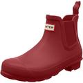 Hunter Womens Original Chelsea Rubber Boots - Military Red - 7