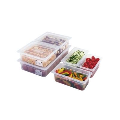 Cambro Camwear 24PP-190 Translucent 1/2 Size Food Pan - 6 Pack