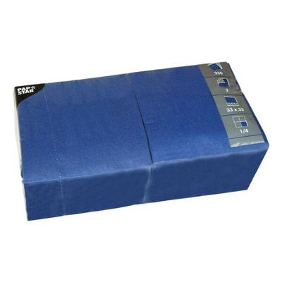 Papstar 250er-Pack Servietten blau, 33x33 cm