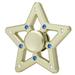 Matashi Crystal Christmas Tree Star Spinner w/ Crystal Holiday Shaped Ornament Crystal in Yellow | 2.75 H x 2.75 W x 0.25 D in | Wayfair MTSP3144G