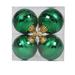 The Holiday Aisle® Shiny & Matte Mirror Ball Christmas Ornament Plastic in Green | 4 H x 4 W x 4 D in | Wayfair 8E69F5F1F00E4C7CADF8547C2E106619