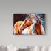 Trademark Fine Art 'Mohican Indian War Horse' Acrylic Painting Print on Wrapped Canvas Metal | 22 H x 32 W x 2 D in | Wayfair ALI34631-C2232GG