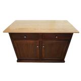 Breakwater Bay Meredith Kitchen Island w/ Butcher Block Top in Green | 36 H x 51.5 W x 27 D in | Wayfair BRWT3155 29083324