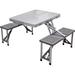 Arlmont & Co. Fernando Metal Camping Outdoor Table Metal | 26.5 H x 53.5 W x 32 D in | Wayfair A3018234B59B444681E916F69DF1C0DE