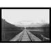 Buyenlarge Railroad on the Kenai Penisula - Unframed Photograph Print in Black/White | 20 H x 30 W x 1.5 D in | Wayfair 0-587-19675-0C2030