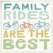 East Urban Home Lets Cruise Family Rides I by Michael Mullan - Textual Art Print Paper in Blue/Green | 19.6 H x 19.6 W x 1.5 D in | Wayfair