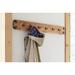 Union Rustic Tindal Solid Wood 6 - Hook Wall Mounted Coat Rack Wood/Metal in Brown | 6 H x 48 W x 2 D in | Wayfair 31113CE1170946A691BE118BDD37FD32