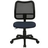 Symple Stuff Wolak Mid-Back Mesh Swivel Task Office Chair Upholstered in Gray/Black | 34 H x 22 W x 22 D in | Wayfair