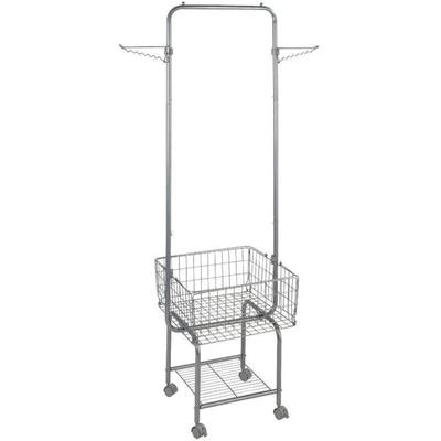 Wenko - Bügel Butler Kleiderbügel Kleiderständer Kleiderbutler Wäsche Korb Stange Image