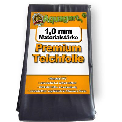 Teichfolie pvc 5m x 6m 1,0mm schwarz Folie für den Gartenteich