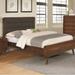 George Oliver Perlman Platform Bed Wood & /Upholstered/Polyester in Brown | 53 H x 63.25 W x 86.5 D in | Wayfair 0459FEC89102443F9D293235AC50C09D