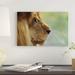 East Urban Home 'African Lion Male Portrait' Photographic Print on Canvas Canvas, Cotton in Green | 8 H x 12 W x 0.75 D in | Wayfair