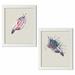 Dakota Fields 'Eagle feather I & II' 2 Piece Watercolor Painting Print Set Paper | 14" H x 11" W x 0.75" D | Wayfair