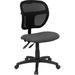 Flash Furniture Bonavant Mid-Back Mesh Swivel Task Office Chair w/ Back Height Adjustment in Gray/Black | 35.5 H x 25.25 W x 25.25 D in | Wayfair