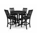 Winston Porter Vineyard 5-Piece Round Bar Set Plastic in Black | Outdoor Furniture | Wayfair 7BCD0C14496148718162CC87893D4B89