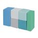 Factory Direct Partners SoftScape 6 Piece Big Block Set Foam/Vinyl in Green/Blue | 16 H x 16 W x 8 D in | Wayfair 10414-CT