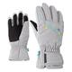 Ziener Mädchen LULA AS GIRLS glove junior Ski-handschuhe / Wintersport | wasserdicht, atmungsaktiv, grau (light melange), 3.5