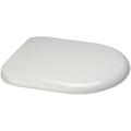 Euroshowers WHITE ONE SEAT Soft Close Toilet Seat with Top Fix / Blind Hole Fittings and ONE BUTTON Quick Release Hinges (D SHAPE ANTI-BACTERIAL SEAT)