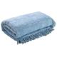 The Bettersleep Company Candlewick Bedspread Luxury Traditional Bed Throw Double Bed Blue