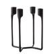 NORMANN COPENHAGEN Candlestick, Iron, Black, L 13,8cm, B 13,2cm, H 20,4cm