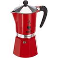 Bialetti Rainbow Espresso Maker for 6 Cups, Aluminium, Red, 30 x 20 x 15 cm