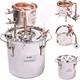 Fayelong New 3 Gal 12 litres Copper Alcohol Wine Moonshine Still Spirits Boiler Water Oil Brewing Whisky Distiller Kit