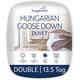 Snuggledown Hungarian Goose Down Double Duvet - 13.5 Tog Warm Winter Premium Quilt Ideal for Cold & Chilly Nights - Jacquard Cotton Cover, Hypoallergenic, Machine Washable, Size (200cm x 200cm)