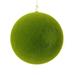 Vickerman 541722 - 8" Moss Green Flocked Ball Christmas Tree Ornament (M180864)