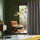 Orla Kiely - Linear Stem - Charcoal - Eyelet Curtains - 46x54"/117x137cm