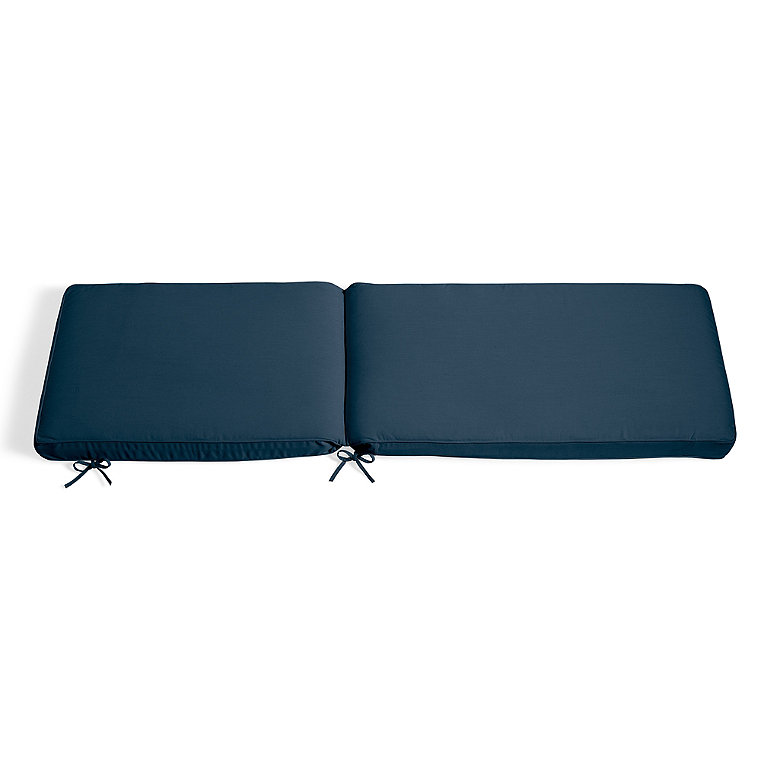 74" X 23" Chaise Cushion - Piped, Piped/Neptune - Grandin Road