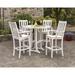 Winston Porter Vineyard 5-Piece Round Bar Set Plastic in Gray | Outdoor Furniture | Wayfair B410720CB90244D4A4B3A4BB69E56989