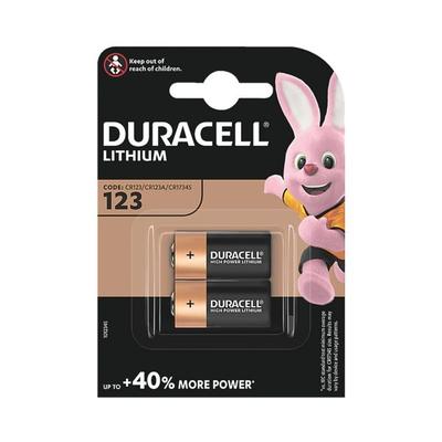 2er-Pack Foto-Batterie »Photo Lithium Ultra« 123 / CR17345, Duracell, 1.7x3.45 cm
