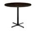 KFI Studios Urban Loft Round Solid Wood Breakroom Table Wood/Metal in Brown | 41 H x 42 W x 42 D in | Wayfair T42RD-B2025BK-38-LFT-ES