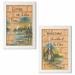 Millwood Pines 'Life is Better at the Cabin & Living on Lake Time' 2 Piece Graphic Art Print Set | 0.75 D in | Wayfair