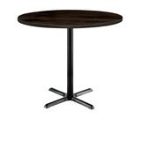 KFI Studios Urban Loft Round Solid Wood Breakroom Table Wood/Metal in White | 41 H x 36 W x 36 D in | Wayfair T36RD-B2025BK-38-LFT-ES