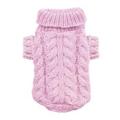 Hip Doggie HD-7ACP-XS Angora Cable Knit Sweater - Hundepullover, XS, rosa