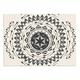 Kess eigene famenxt "Boho Tribe Mandala" Beige Schwarz Hund Tischset, 33 x 45,7 cm