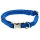 Dinoleine Hunde-Halsband mit Click-Verschluss, Größenverstellbar, Polyester, Größe: M/35-55 cm, Blau, 271111