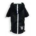 Hip Doggie HD-5PRBK-S Puppagonia Rain Parka- Hund Regenmantel, S, schwarz