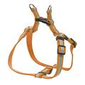CHAPUIS SELLERIE SLA363 Reflektierendes verstellbares Hundegeschirr - Gurt in Leder-Imitat orange - Breite 25 mm - Länge 60-70 cm - Größe L