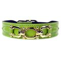 Hartman & Rose Georgien Rose Collection Hundehalsband, lime Patent, 10–12 Zoll