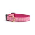 Up Country PKG-C-L Pink Gingham Hundehalsband, Breit 1 inch, L