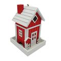 Dehner Natura Wildvogelhaus Dorchester, ca. 25 x 20 x 18.5 cm, Holz, rot