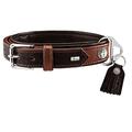 Hunter 65259 Hundehalsband Cody Special, cognac, Bisonleder, XL