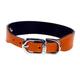 Hartman & Rose uni Hundehalsband, vernickelt, 8 bis 25,4 cm, Orange