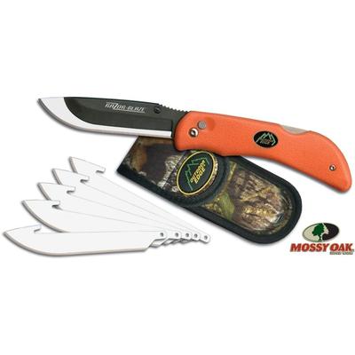 Outdoor Edge Cutlery Razor-Blaze Orange-6 Blades w/ Mossy Oak Sheath RB-20